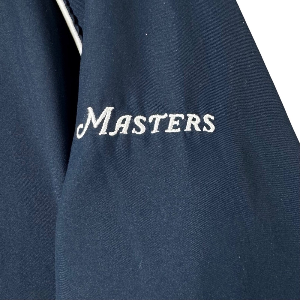 Masters Collection 1/4 Zip Windbreaker Jacket Mens Small Navy Oversized Golf - Picture 7 of 10